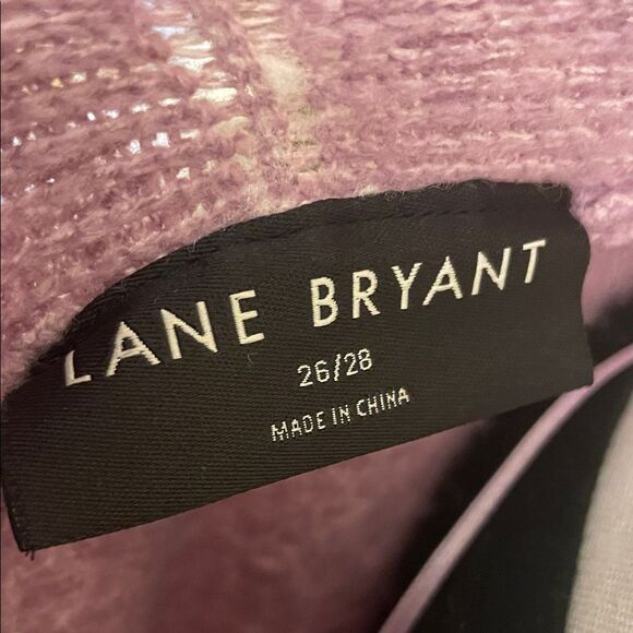 Lane Bryant Pink and Purple Open Cardigan - Picture 2 of 5